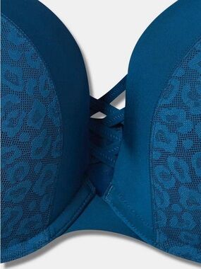 Torrid Plus Size XO Plunge Push-Up Bra- 44c